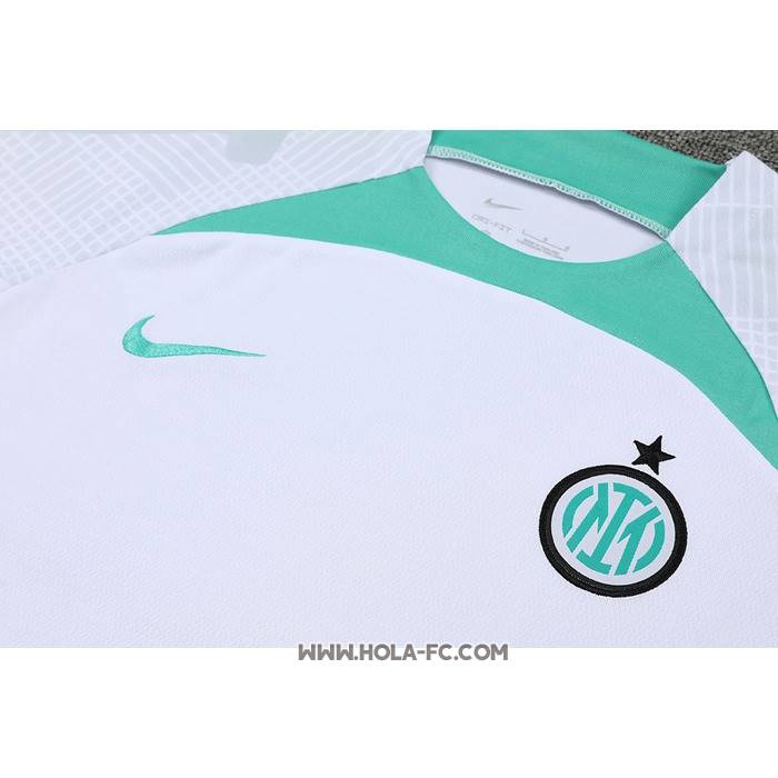 Chandal del Inter Milan 2022-2023 Manga Corta Blanco - Pantalon Corto